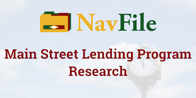 navfile main street lending program research