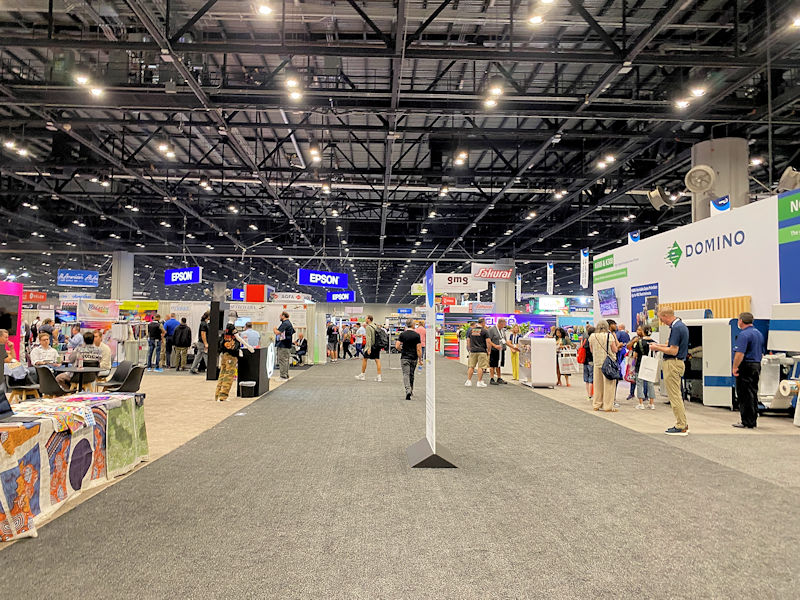 2025 PRINTING United Expo Show Floor With Epson and Domino