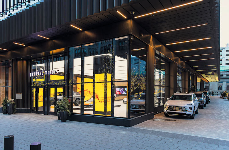 2026 General Motors GM New Headquarters Outside Showroom