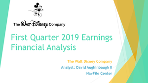 The Walt Disney Company 2019 Q1 Slide 1 Small