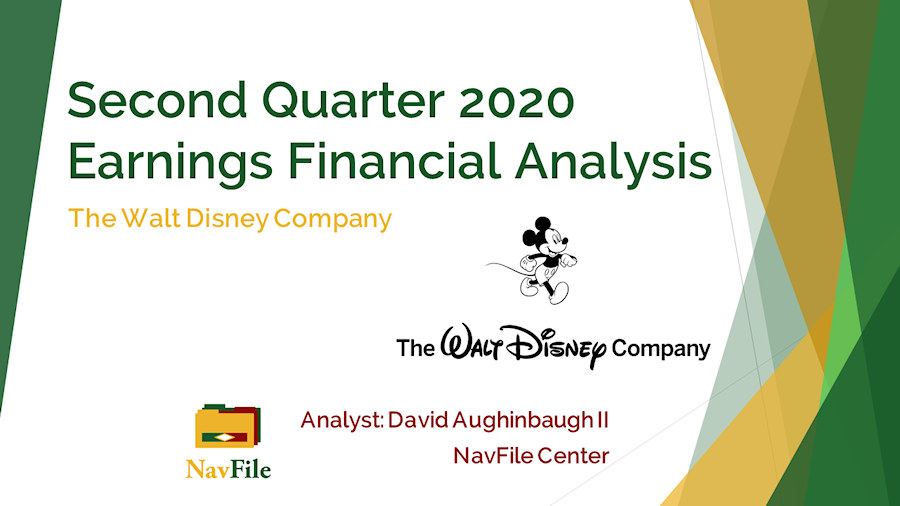 The Walt Disney Company Financial Analysis 2020 Q2 Presentation