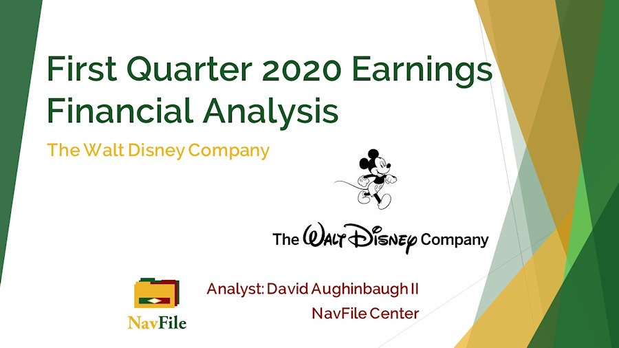 The Walt Disney Company Q1 2020 Financial Analysis Presentation