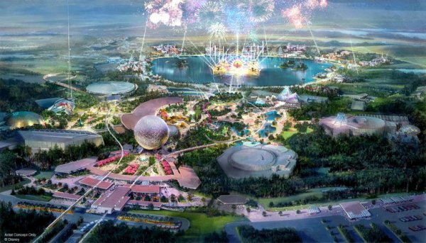 A Photo of the new Epcot in 2019 (Rendering)