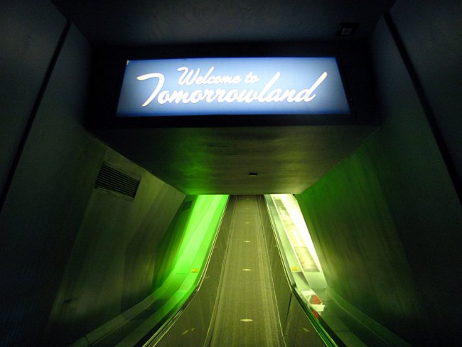 Space Mountain Exit Tunnel At Walt Disney World Florida
