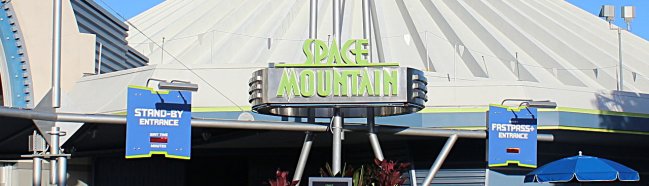 Space Mountain Logo at The Magic Kingdom Walt Disney World Resort