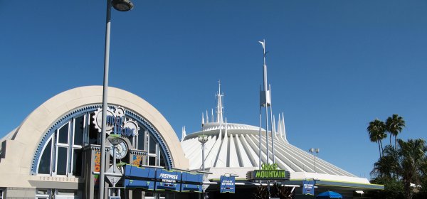 The Front Enterance to Space Mountain Magic Kingdom at the Walt Disney World Resort