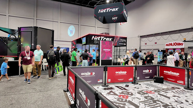 2025 IAAPA Expo HitTrax Suite Baseball