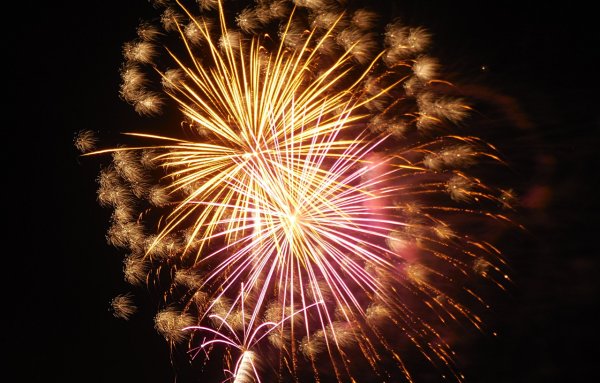 Fireworks At Riverside Park 4th of July Independence Day Celebration