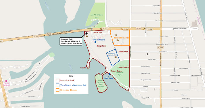 Riverside Park Vero Beach Florida Map